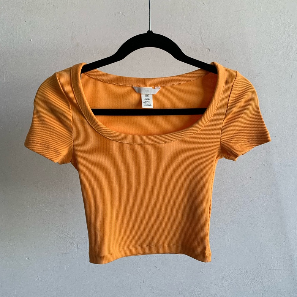 Orange Crop Top | Baby Tee